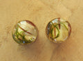 Nature plug earrings, moss plug gauges, plant tunnel plug earrings