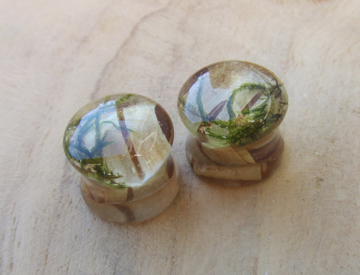 Forest inspired ear plugs handmade in Belgium