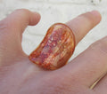 Statement Resin Ring - Amber Color Tube Ring