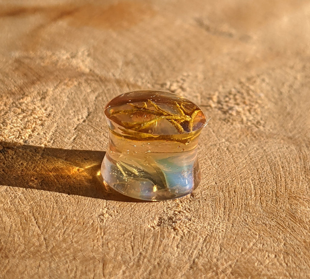 Écarteurs d'oreilles en pierre de lune, écarteurs en mousse de pierre de lune, tunnels en pierre véritable, boucles d'oreilles plug faites main
