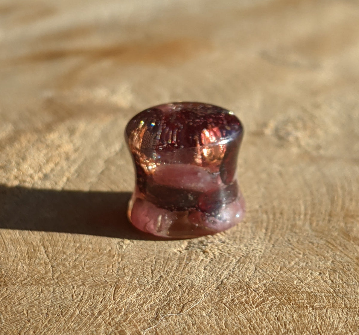 Handmade gemstone ear tunnels collection in resin EL-Creations