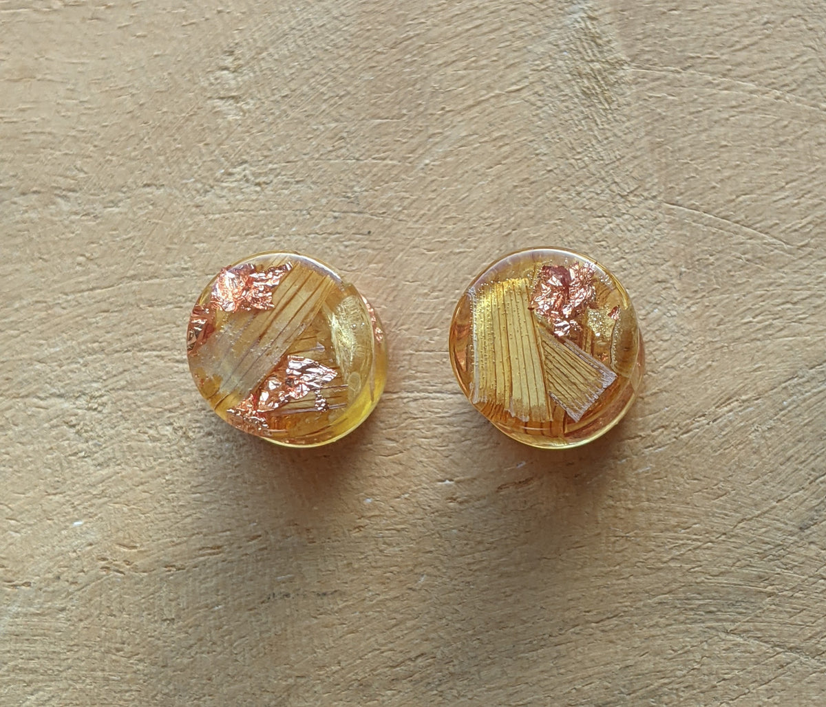 Botanical resin tunnels with sunflower petals - EL-Creations