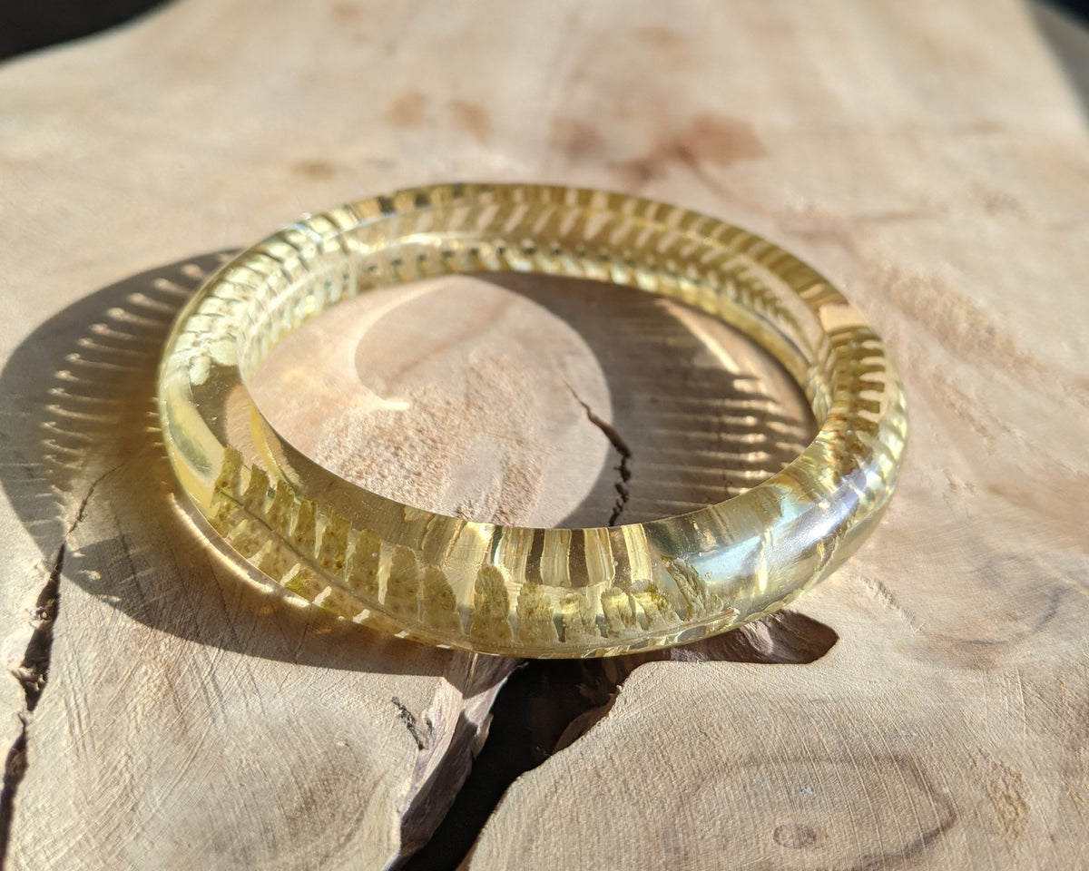 Forest inspired botanical bracelet with genuine fern – EL-Creations