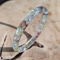 Bracelet jonc en résine fluorite arc-en-ciel
