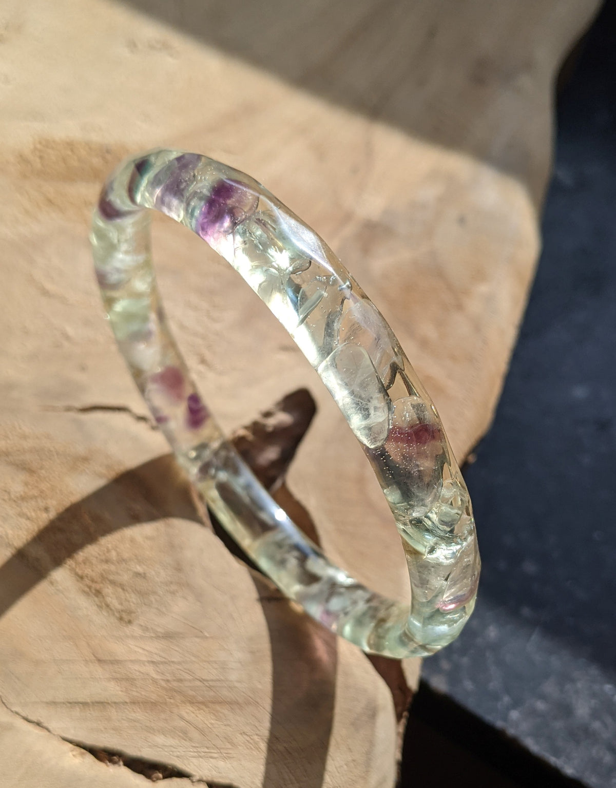 Artisan fluorite gemstone jewelry bracelet – EL-Creations