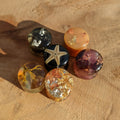 Mixed Gemstone Resin Plug Set - 6 Pieces