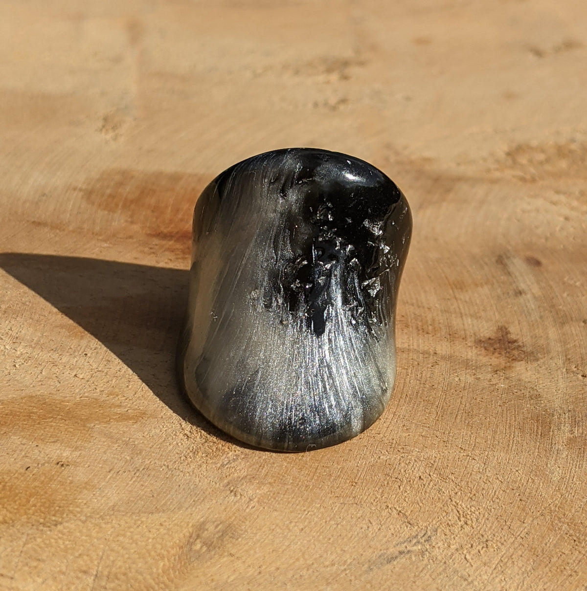 Handmade Monochrome Statement Ring by EL-Creations