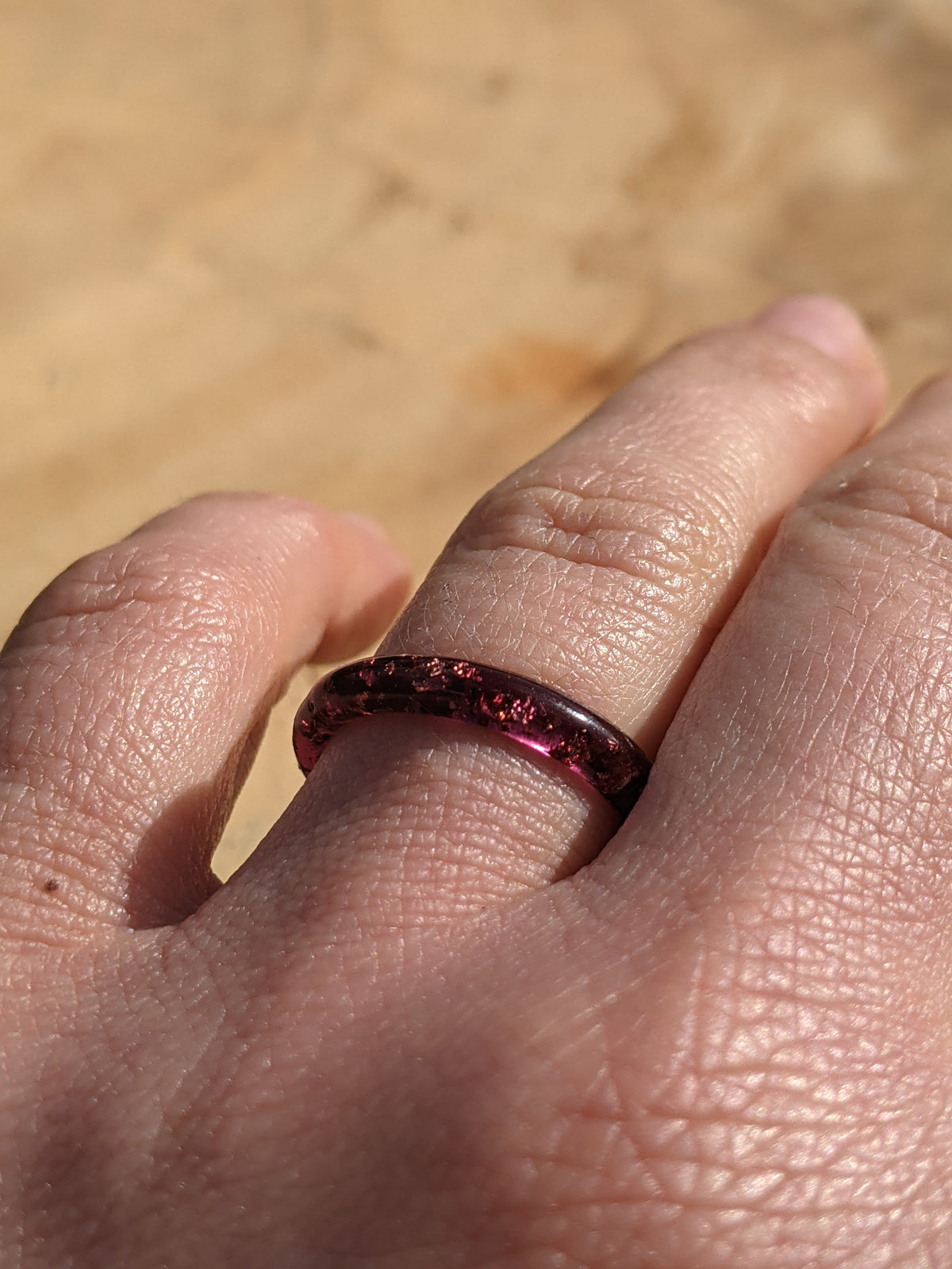 Minimalist Purple Resin Band by EL-Creations