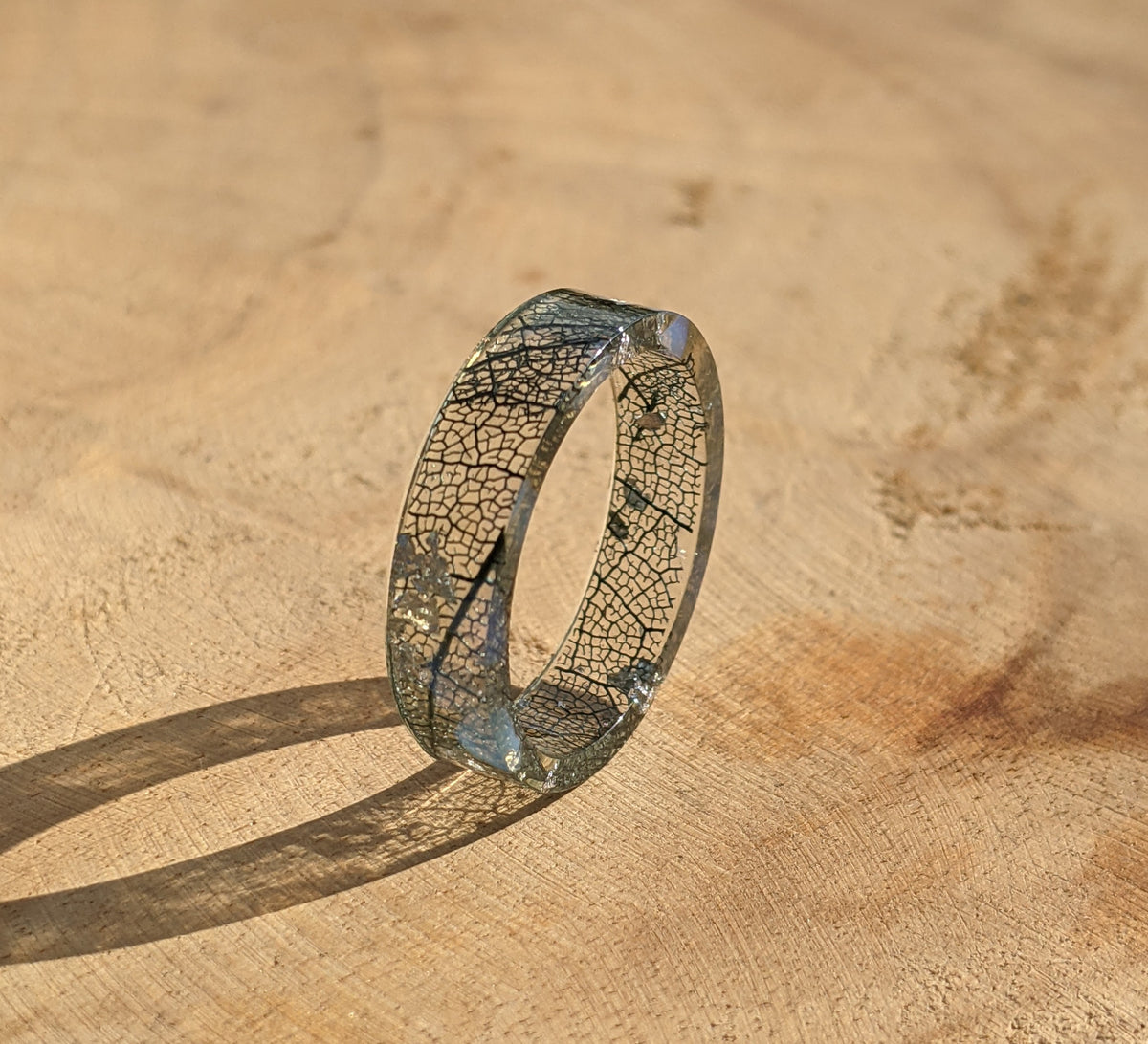 Men's Moonstone Epoxy Resin Ring by EL-Creations