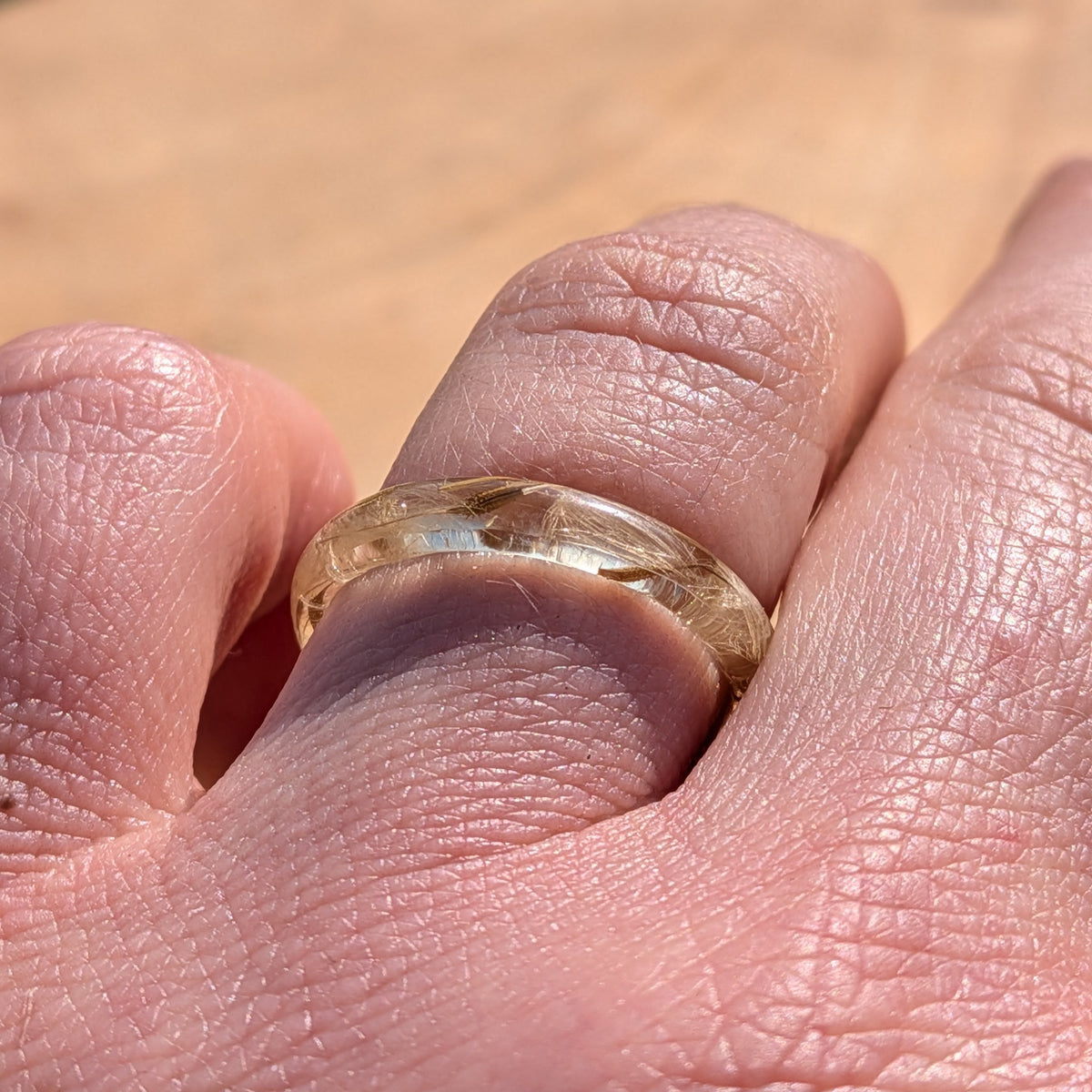 Botanical Dandelion Wish resin ring – EL-Creations