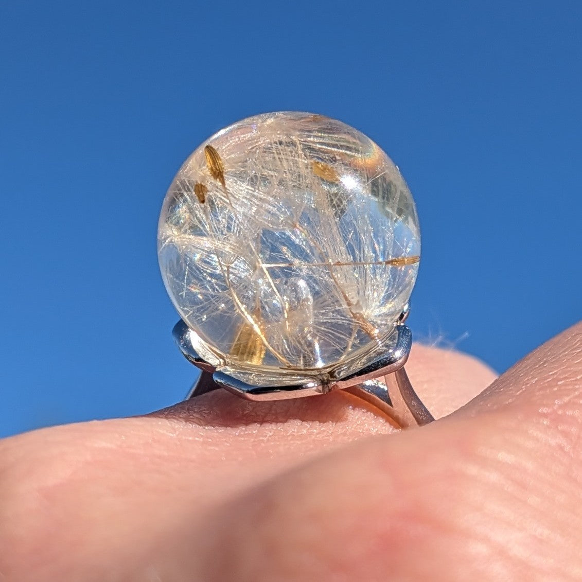 Real dandelion resin ring handmade in Belgium – EL-CreationS