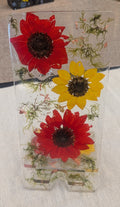 Resin Phone Holder- Natural Flowers