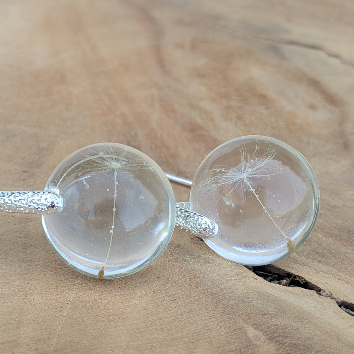 Nature inspired dandelion seed earrings – EL-Creations