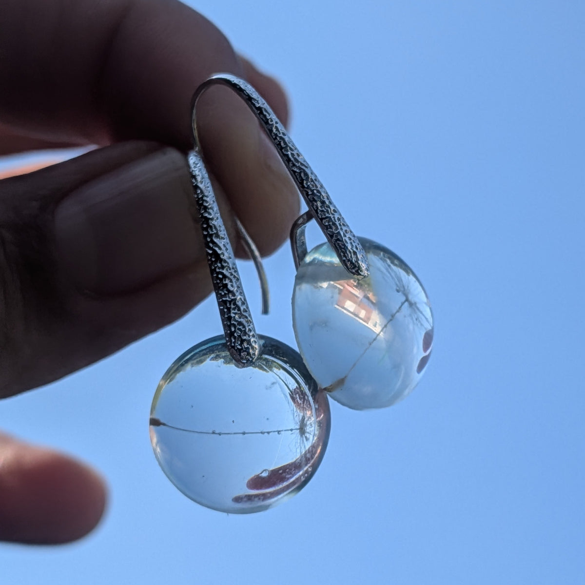 Dandelion seed sphere earrings – EL-Creations