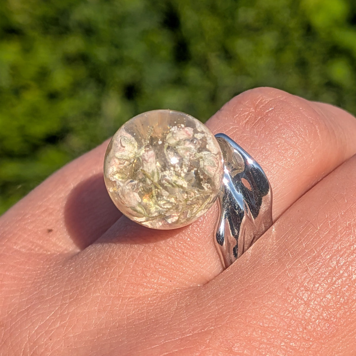 Nature inspired Baby's Breath resin jewelry– EL-CreationS