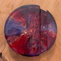 Galaxy resin phone stand in crimson colors – EL-CreationS