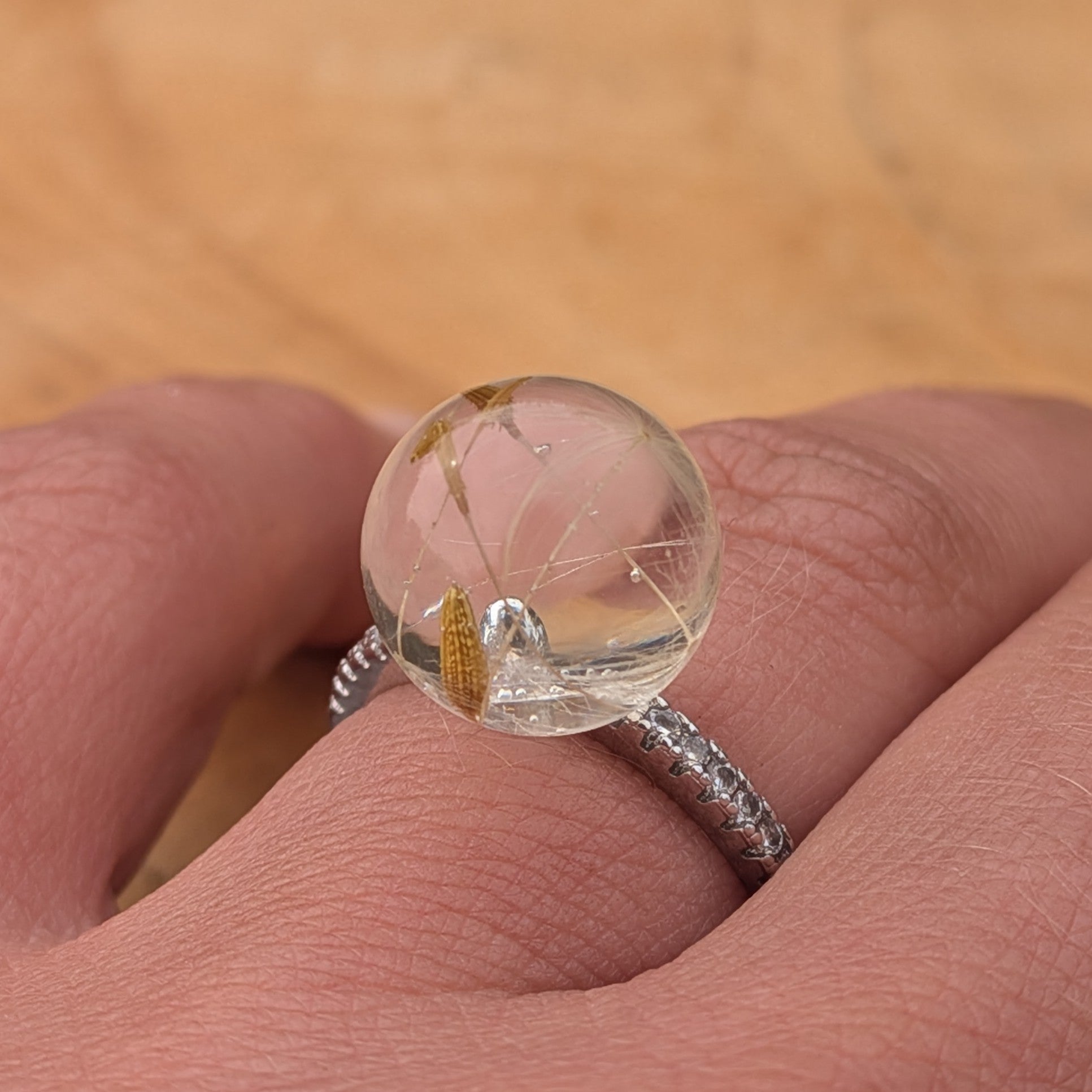 Handmade botanical resin jewelry unique nature gift for her – EL-CreationS