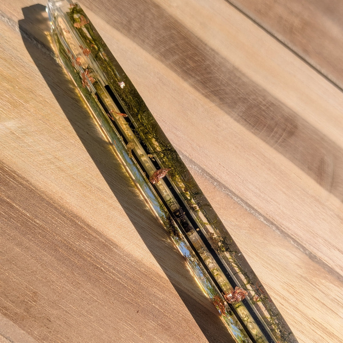 Forest moss resin pen handcrafted for everyday writing – EL-Creations