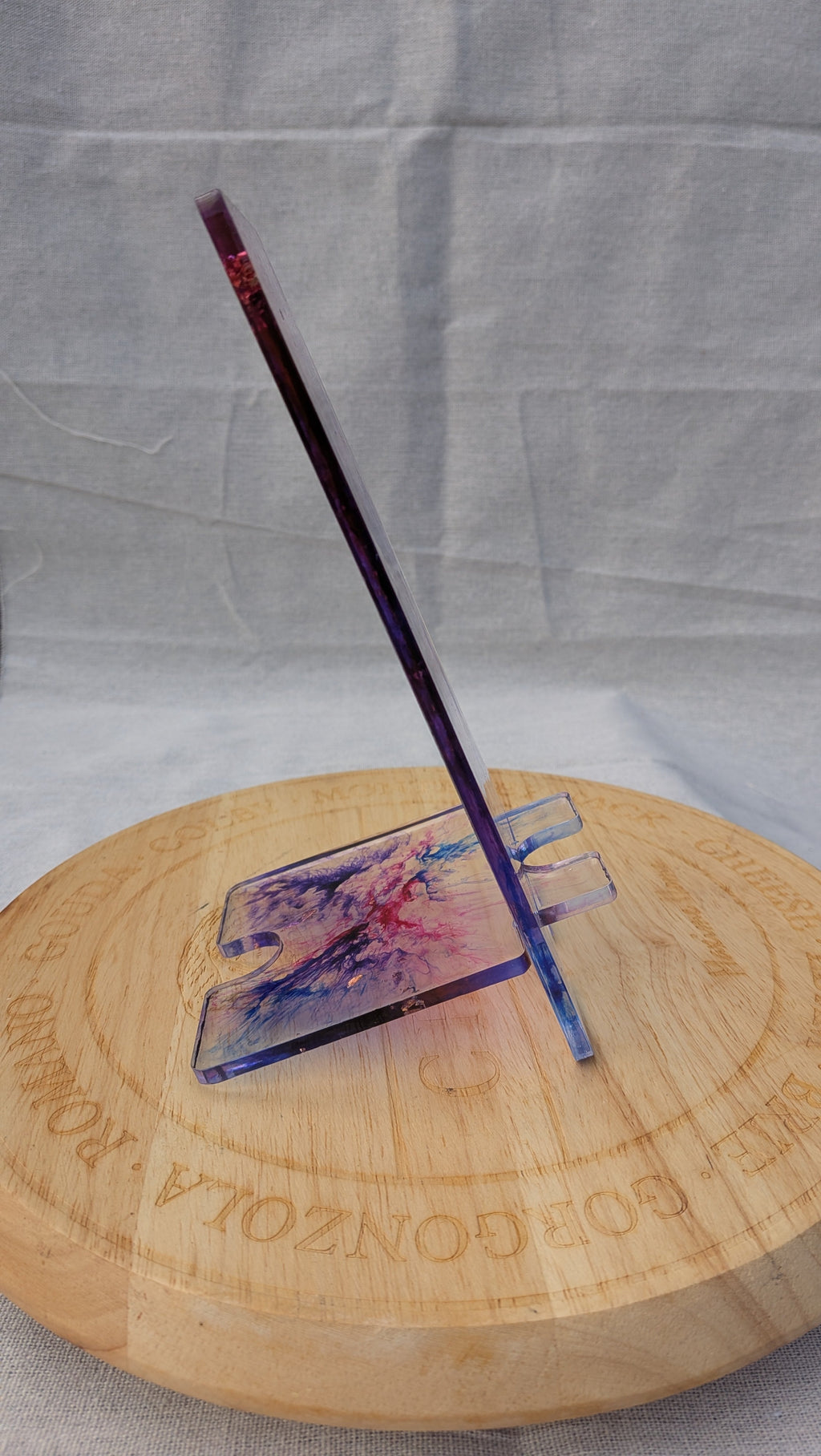 Resin Phone Stand – Purple Galaxy