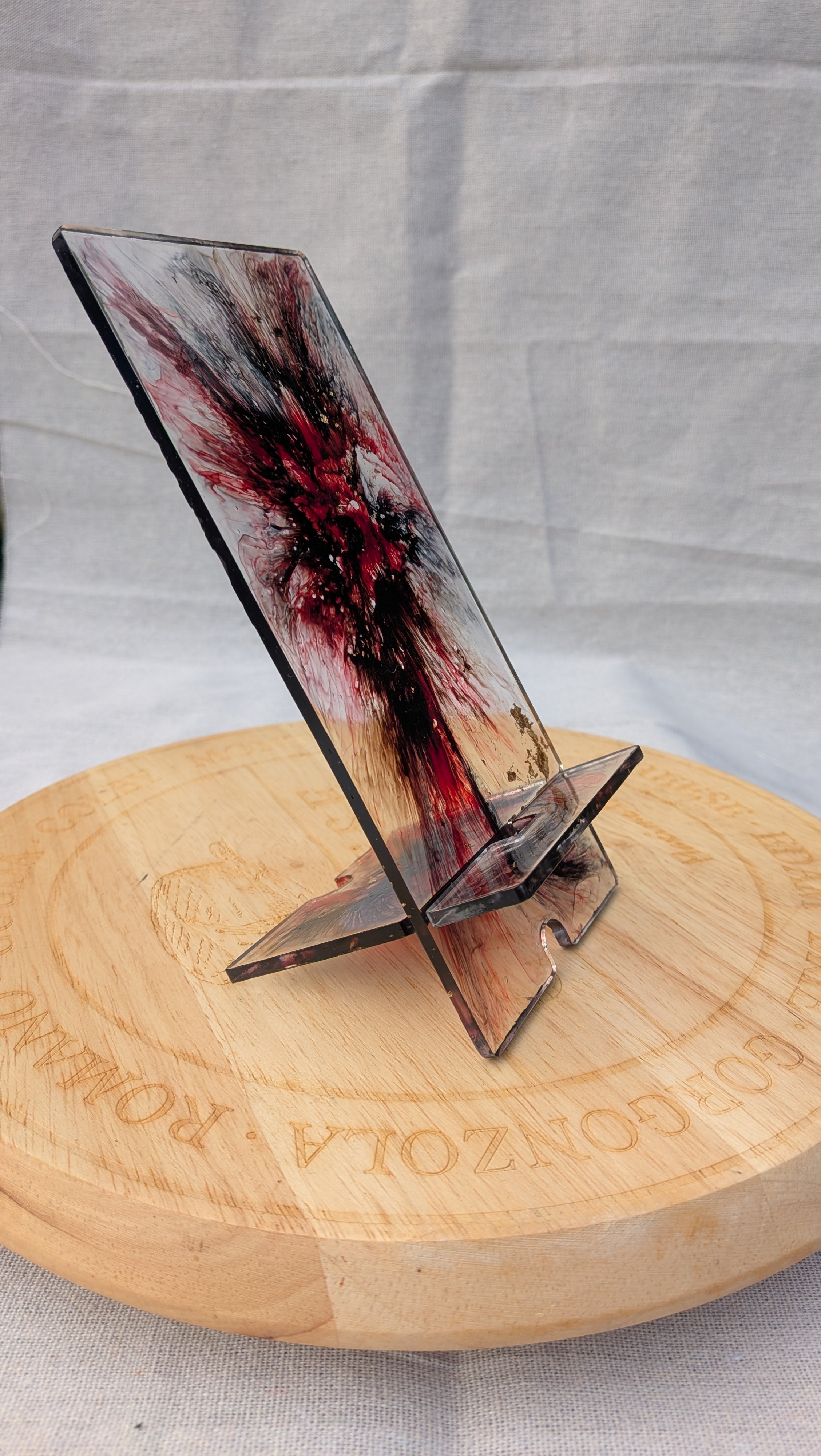 Resin Phone Stand – Dark Explosion