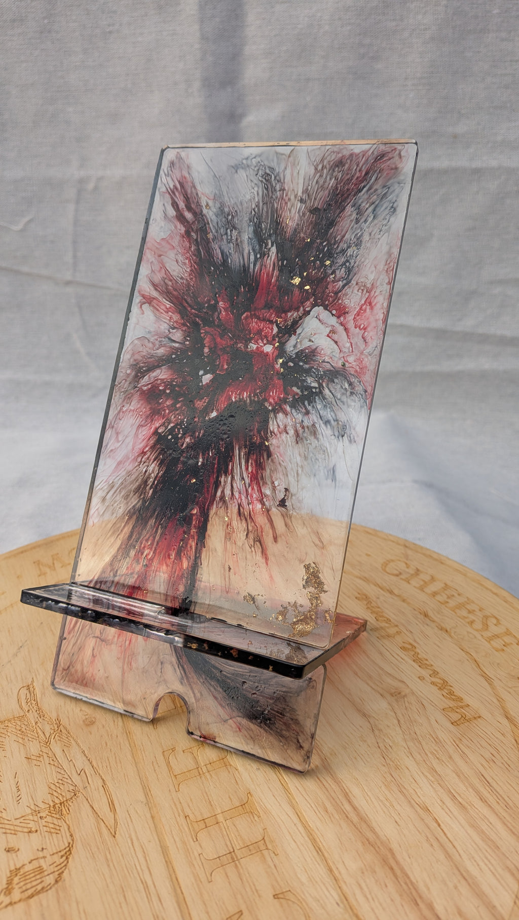 Resin Phone Stand – Dark Explosion