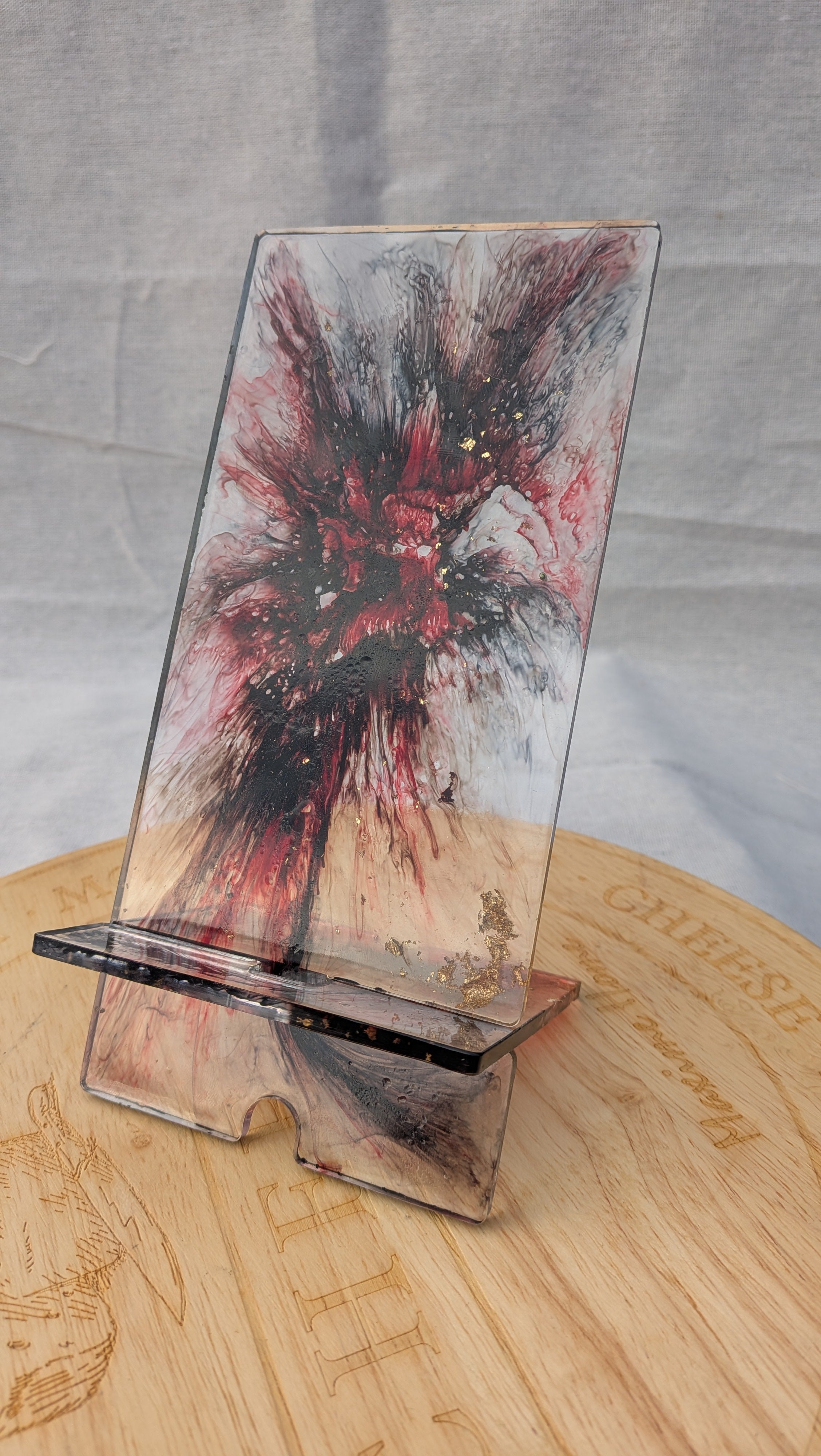 Resin Phone Stand – Dark Explosion